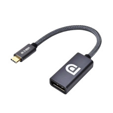 USB C to DisplayPort Adapter Cable 4K 60Hz 2K 144Hz Thunderbolt 3 Type C Male to DP Female Converter USB-C Monitor USB4 Thunderbolt 4 MHL Audio Video Short Wire for MacBook Pro Mac Air Surface Book Dell XPS USB 3.1 Type-C Display Cord Port Extender